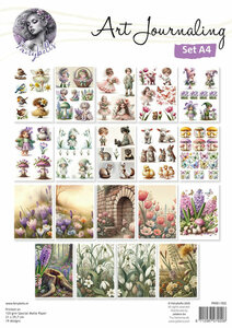 Art Journaling Set A4 nr 2 - Voorjaar.
