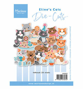 Marianne Design Die Cuts, Eline&#039;s cats VK9622