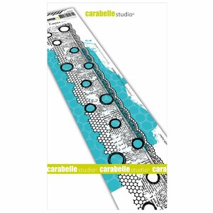 Carabelle Studio &bull; cling stamp edge border with holes