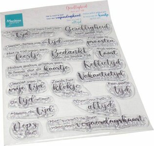 Marianne Design Clear Stamps Gezelligheid kent geen tijd (NL) CS1135 110 x 150 mm
