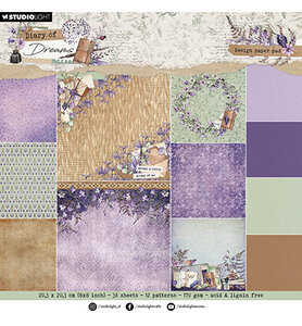 Studio Light Design Paper Pad Background Diary of Dreams nr.295 SL-DD-DPP295