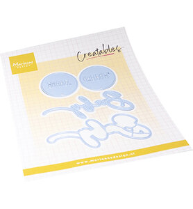 Marianne Design Creatable, Baby boy &amp; girl text LR0894