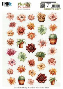 Cutting Sheet - Berries Beauties - Plant Paradise - Small Elements CD12339