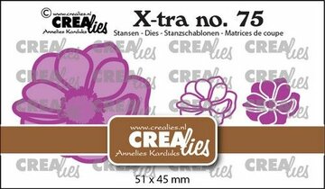 Crealies Xtra Anemoon klein CLXtra75 51x45mm
