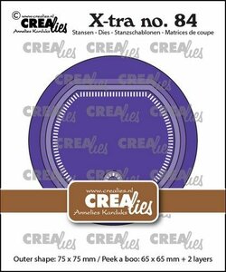 Crealies Xtra Kiekeboe cirkel CLXtra84 75x75mm