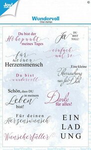 Joy! Crafts Clearstamp A6 - Clearstamps _ Wundervoll (DE) KreativDsein Design - Billes