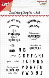 Joy! Crafts Clear stempel - Noor - Surprise wheel - tekst NL 6410/0531