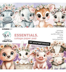 Studio Light Collage Paper Pad Let yourself bloom Essentials nr.361 CCL-ES-CPP361