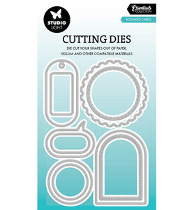 Studio Light Cutting Die Rounded Labels Essentials nr.980 SL-ES-CD980
