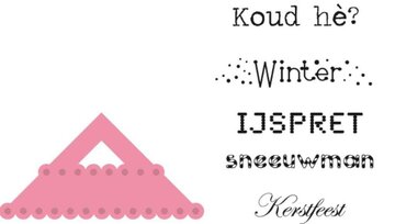 Marianne Design collectabel hoekje en wintertekst COL1341