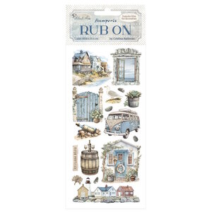 Stamperia Silent Sea Rub-On 4x8,5 Inch Landscape (DFLRB157)