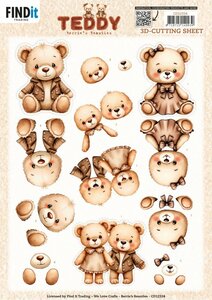 3D Cutting Sheet - Berries Beauties - Teddy - Together CD12324