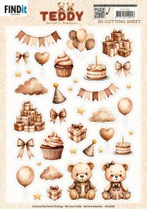 Cutting Sheet - Berries Beauties - Teddy - Small Elements CD12326