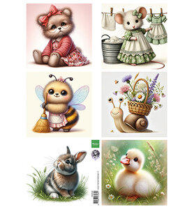 Marianne Design Knipvel A4, Cute Animals - by Fairybells FB2502