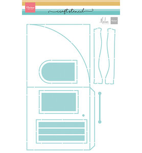 Marianne Design  Craft stencils, A4 Create a room by Marleen PS8185