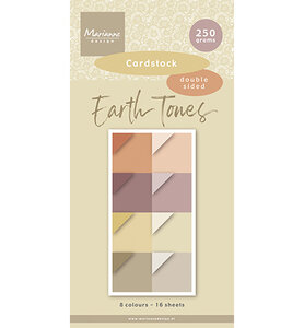 Marianne Design Paper Pad, Earth tones - Cardstock PK9205