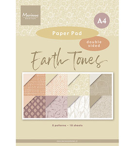 Marianne Design Paper Pad, Earth tones - A4 PK9204