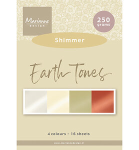 Marianne Design Paper Pad, Earth tones - Shimmer A5 PK9206
