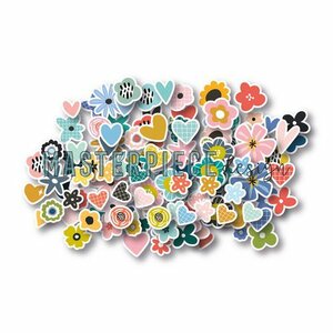 Masterpiece Die-cuts 24/7 bloemen &amp; harten MP202127