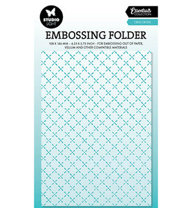Studio Light Embossing Folders Criss Cross Essentials nr.27 SL-ES-EMB27 A6