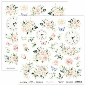 ScrapBoys Beautiful day paper cut out elements DZ BEDA-07 190gr 30,5x30,5cm