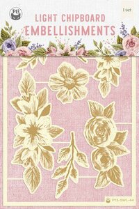 Piatek13 - Chipboard embellishments Stitched with love 01 P13-SWL-44