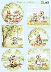 Marianne Design Decoupage Picnic in the Park VK9610 A4, 6 images