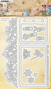Studio Light Cutting Die Decoration &amp; cards Wild &amp; Free nr.827 JMA-WAF-CD827 100x150mm