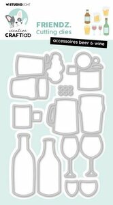 Studio Light Cutting Die Accessoires beer&amp;wine Friendz nr.816 CCL-FR-CD816 124x82mm