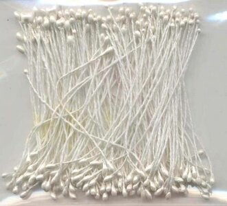 Meeldraadjes parel wit 1 mm 144 ST