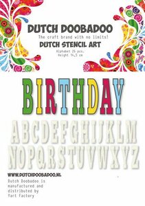 Dutch Doobadoo Dutch Stencil Art alfabet 5 470.990.113 