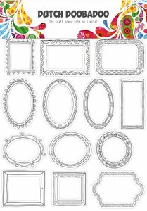 Dutch Doobadoo Dutch Paper Art buzz cut doodle frames A4 474.007.014