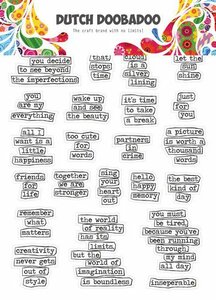 Dutch Doobadoo Dutch Sticker Art A5 Doodle text (Eng) 491.200.009