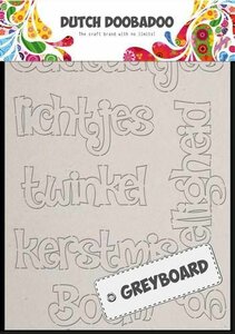 Dutch Doobadoo Dutch Greyboard Art kerst (NL) A6 492.002.004