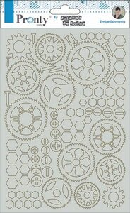 Pronty Chipboard Gears A5  by Jolanda 492.010.002