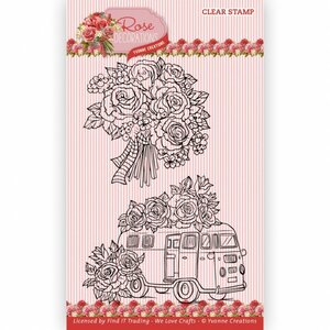 Clear Stamps - Yvonne Creations - Rose Decorations - Suitcase