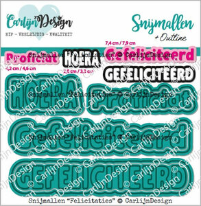 CarlijnDesign snijmallen Felicitaties&nbsp;CDSN-0263