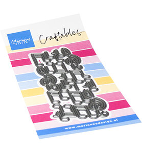 Marianne Design Craftable Punch die XL - Music CR1694