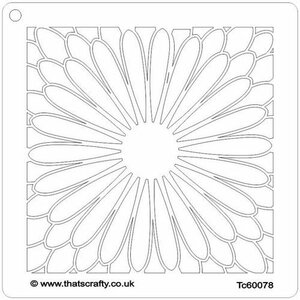 That&lsquo;s Crafty! Mask stencil - Grote Bloem 107120