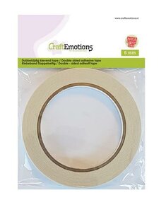 CraftEmotions dubbelzijdig klevend tape 6mm 20 MT