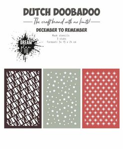 Dutch Doobadoo December to remember stencils 3st. 470.784.271