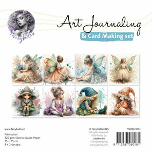Art Journaling &amp; Card Making Backgrounds Set Vlinders, elfjes en muziek 99080/013