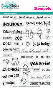 CarlijnDesign Clear stamp Zomerse teksten CDST-0147