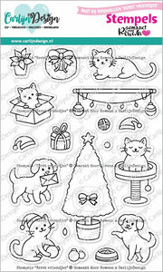 CarlijnDesign Clear stamp Kerst vriendjes&nbsp;CDST-0149