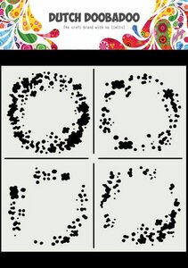 Dutch Doobadoo Mask Art 15x15cm Circle Grunge 