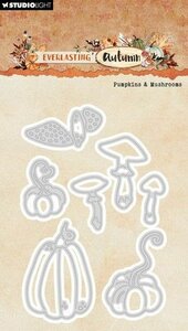 Studio Light Cutting Dies Pumpkins &amp; mushrooms Everl. Autumn nr.882 SL-EA-CD882 62x93x3mm