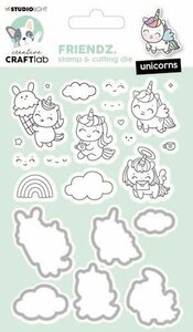 Studio Light Stamp &amp; Cutting Die Mini Friendz nr.42 CCL-MFR-SCD42 190x110mm