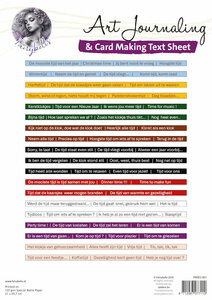 Art Journaling A4 knipvel Nederlandse teksten - Tijd 99083/001