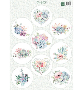 Marianne Design Knipvel Succulents A4 VK9636