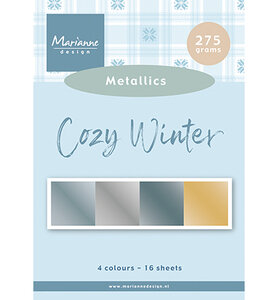Marianne Design Cardstock Cozy Winter - Metallics PK9214